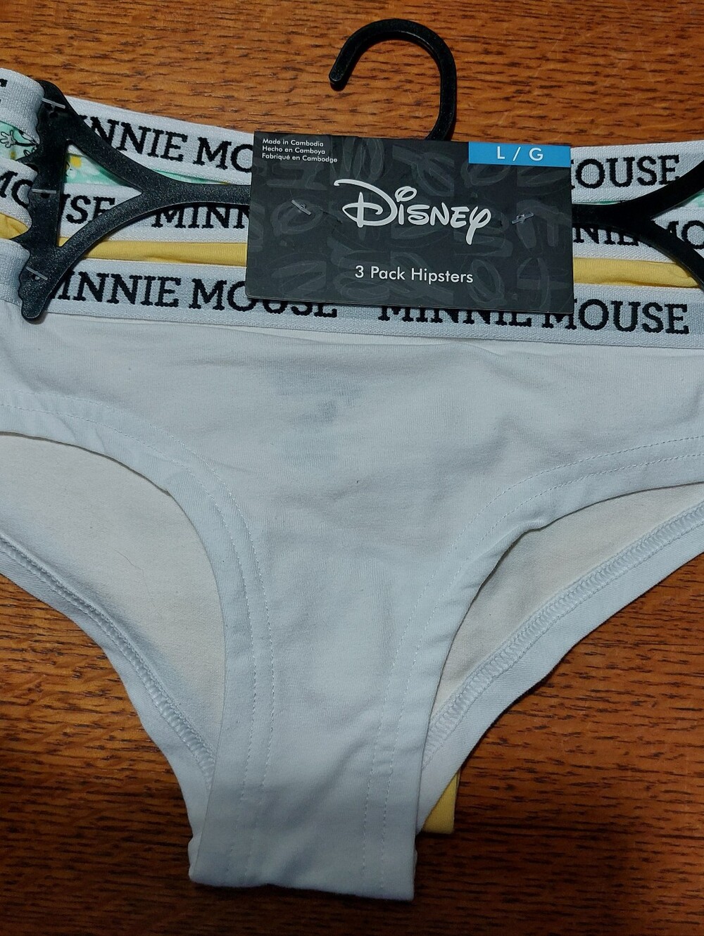 Disney Minnie Mouse Hipster Panties 3-Pack - White & Yellow